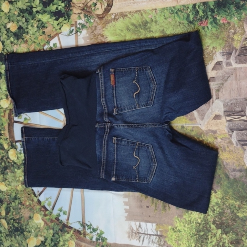 7 FOR ALL MANKIND - a pea in the pod secret fit belly maternity jeans size 27 - Picture 5 of 5